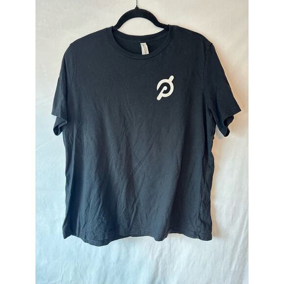 Unknown Tops - Peloton Short Sleeve Athletic Shirt in Black Size Extra Large